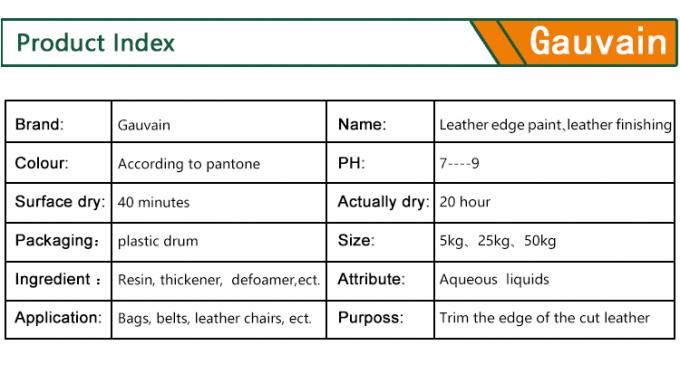 Advanced Series Water Based Polyurethane Edge Ink Different Colors Raw Edge Leather Edge Paint 6