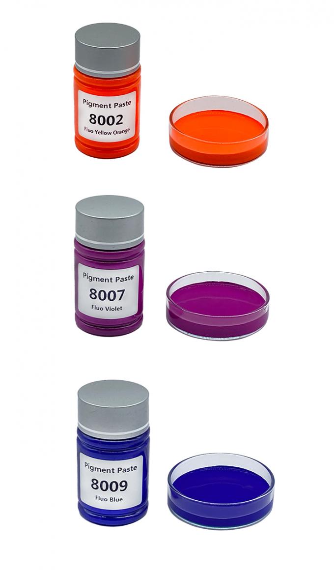 Water-based Liquid Fluorescent Pigment Pastes 8001 Fluorescent Gerlse Liquid Color Paste for Shoes 6