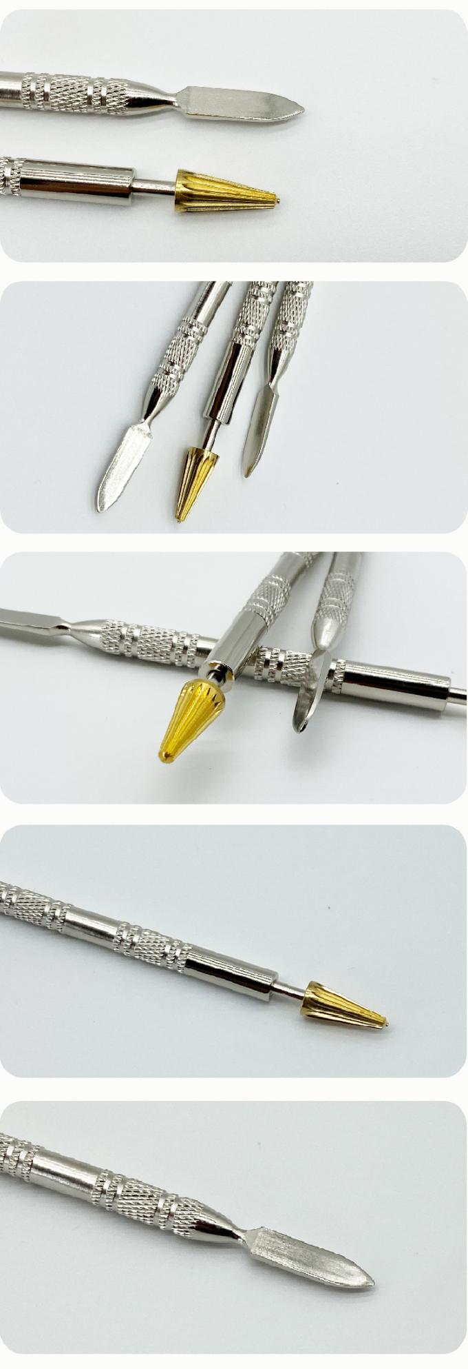 DIY Dual Head Brass Roller Leather Craft Applicator Speedy Leather Edge Painting Pen Dyeing Roller Glue Smear Sealing Oil Brush 12