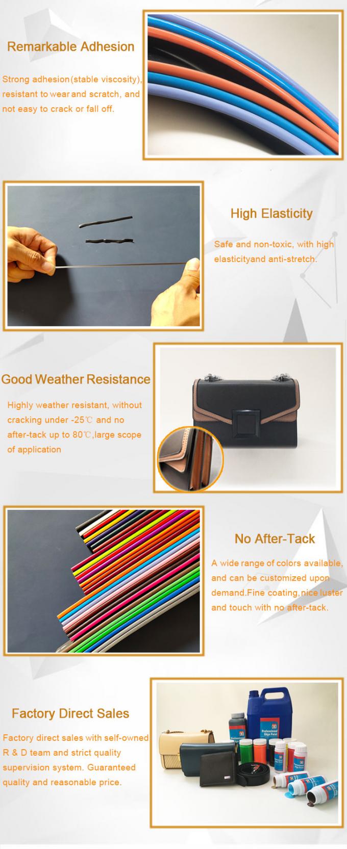 Water Based One-time Fullness Leather Edge Dye Remarkable Adhesion Ink 4