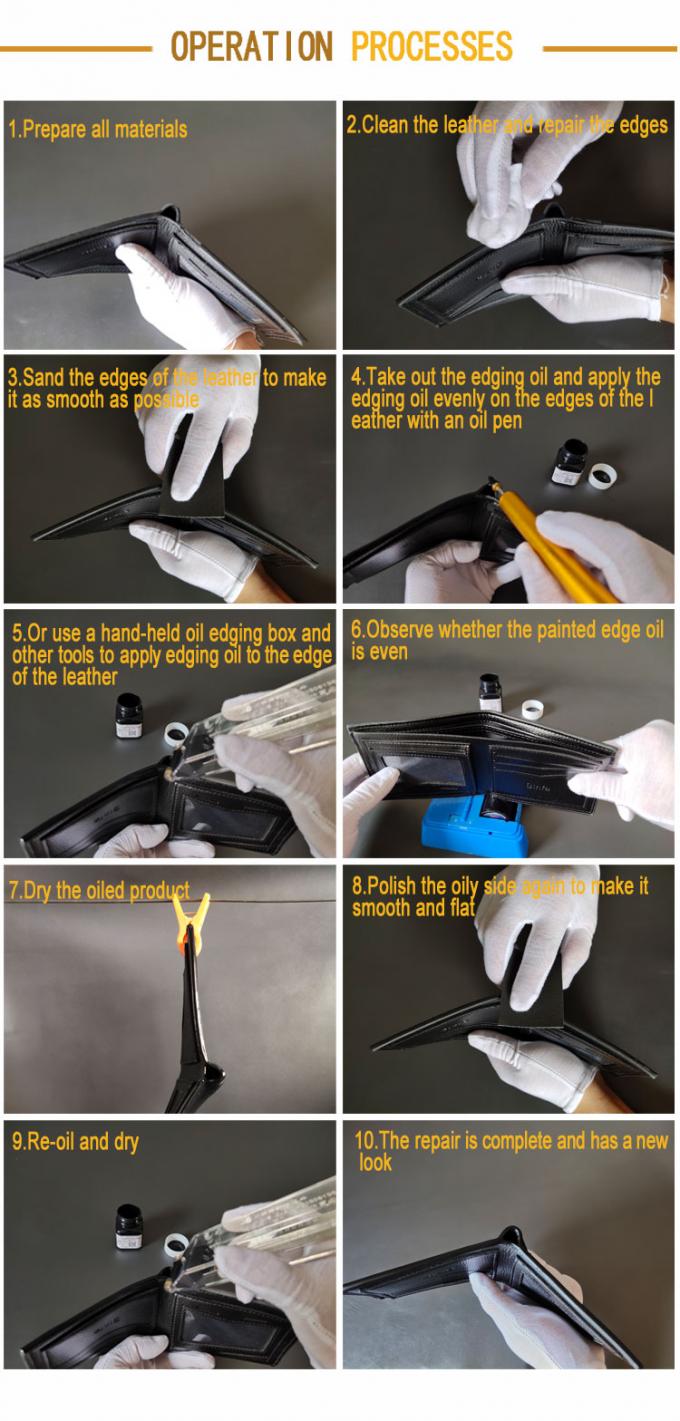 高度なポリウレタン水性レザーエッジペイント生革エッジ DIY 100 ミリリットル/ボトル 12