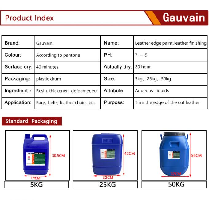 Great Standard Manufacturers Color Leather Edge Paint Water Based Leather Edge Coating Ink for Sale 6